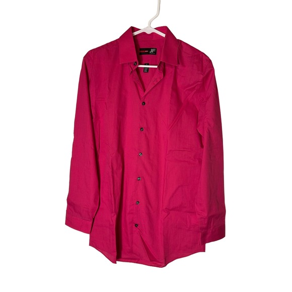 J. Ferrar Other - J Ferrar‎ Slim Fit Dress Shirt Men's Medium Pink Long Sleeve Button Down